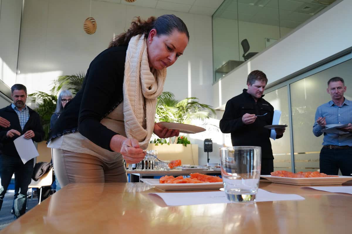 SIL project salmon tasting Salmon tasting