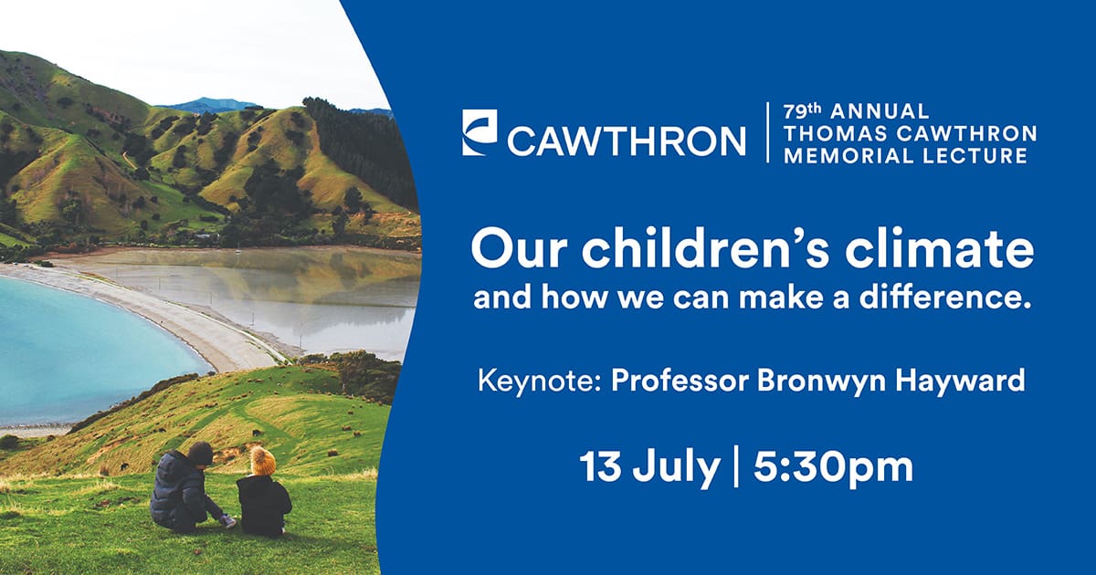 79th Annual Thomas Cawthron Memorial Lecture