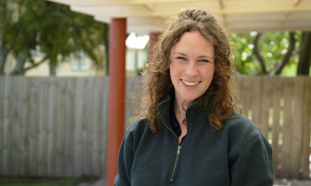 Laura Biessy in the laboratory at Cawthron Institute